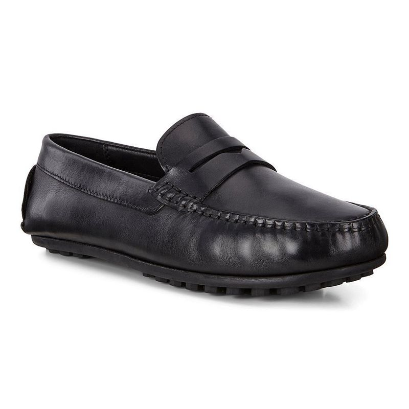 Zapatos Slip-On Ecco Hybrid Moc Para Niños,Negras,921854-EMB